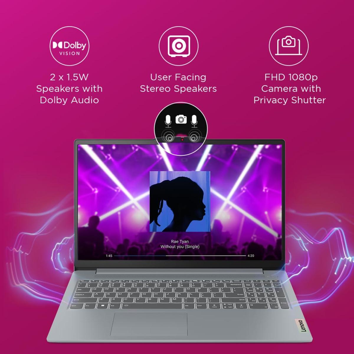Lenovo IdeaPad Slim 3i Laptop – Intel® Core™ i3-1315U, 8GB LPDDR5, 512GB PCIe 4.0 SSD, 15.6" FHD Display, Thin & Light