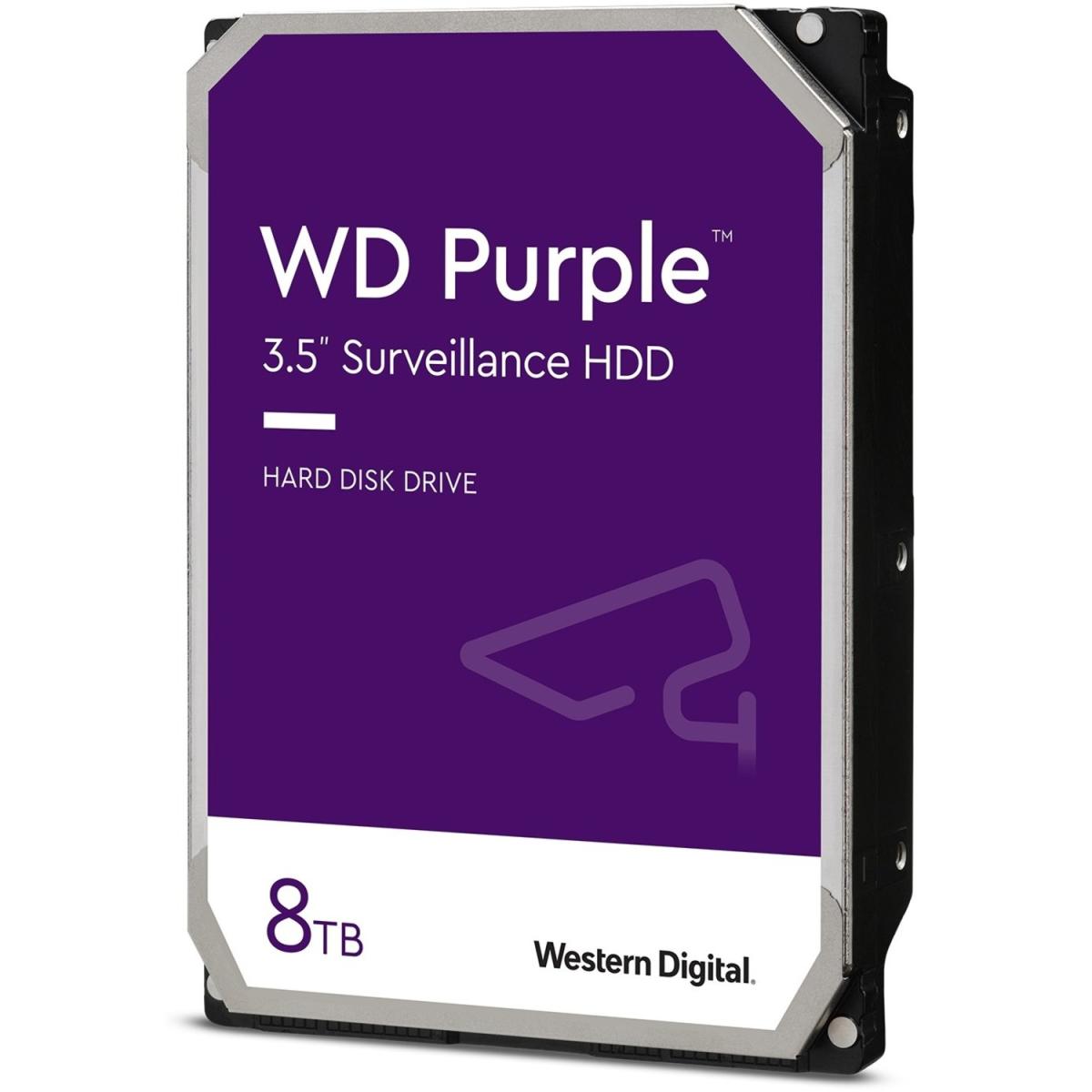 Western Digital WD Purple 8TB Surveillance Hard Drive WD85PURZ – 8TB, 5640RPM, SATA 6Gb/s, 256MB Cache, AllFrame 4K, 3.5" Internal HDD