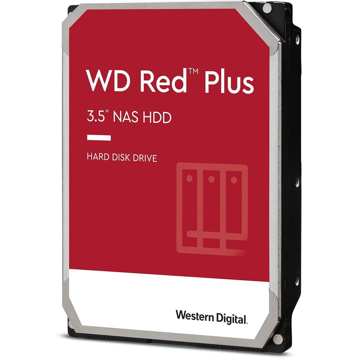 Western Digital WD Red Plus 4TB NAS Hard Drive WD40EFPX – 4TB, 5400RPM, SATA 6Gb/s, CMR, 256MB Cache, 3.5" Internal HDD