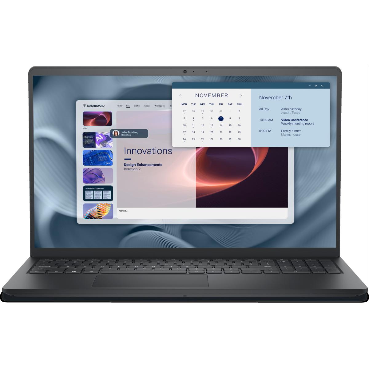 Dell Pro 15 Essential PV15250M Laptop – Intel Core 3 100U (14th Gen), 8GB DDR5, 512GB NVMe SSD, 15.6" FHD 120Hz – Carbon Black