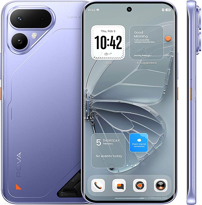 TECNO POVA Curve 2 5G Smartphone – 6.78" FHD+ 144Hz, Dimensity 7100, 16GB RAM (8+8), 256GB, 8000mAh, 45W Fast Charge