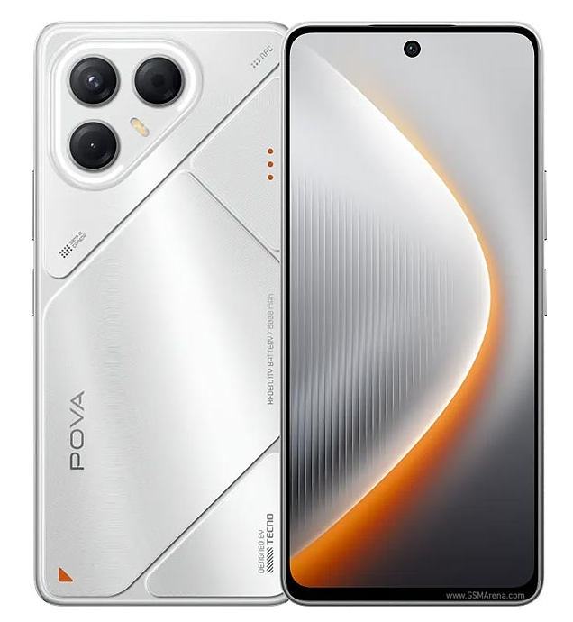 TECNO POVA 7 5G Smartphone – 6.78" FHD+ 144Hz, Dimensity 7300, 16GB RAM (8+8), 256GB, 6000mAh, 45W + 30W Wireless