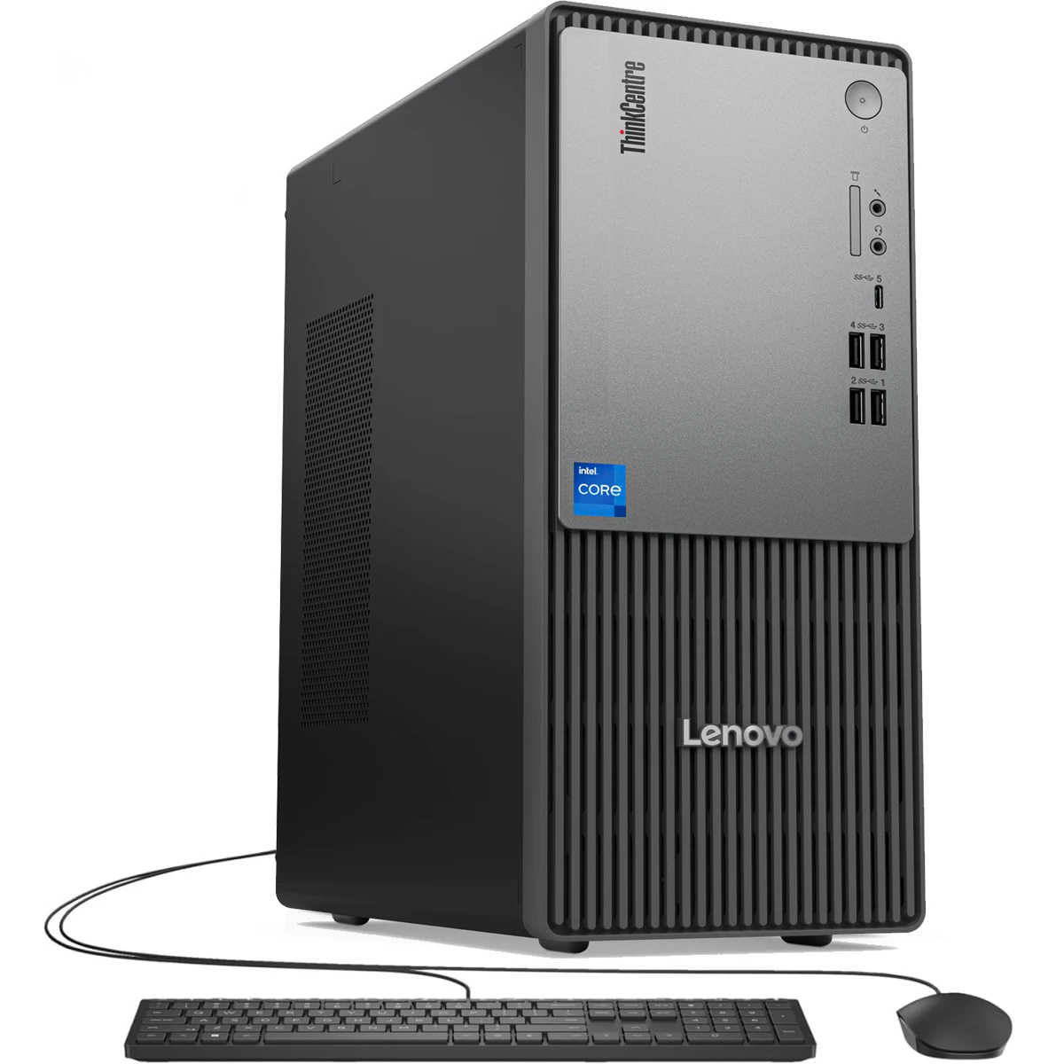 Lenovo ThinkCentre neo 50t Gen 5 Desktop PC – 14th Gen Intel® Core™ i3-14100, 8GB DDR5, 512GB SSD, USB Keyboard &amp; Mouse
